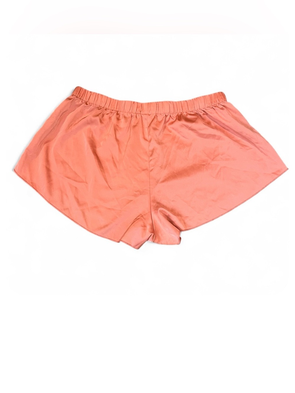 Colsie Shorts Coral Elastic-Waist Pajama Loungewear Intimates Medium Satin